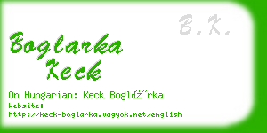 boglarka keck business card